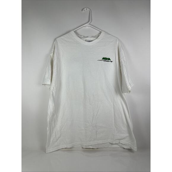 Vintage Nascar Double Sided Shirt Hooked On Racin Fishing MBNA Motorsports XL - Picture 2 of 8